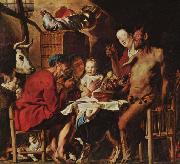 Jacob Jordaens The Satyr and the Peasant china oil painting artist